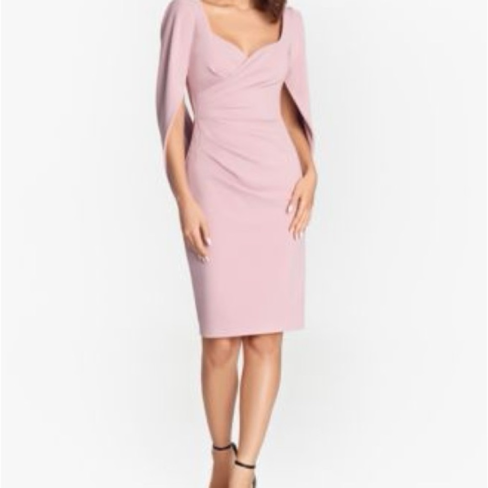 Betsy & Adam Blush Midi Dress